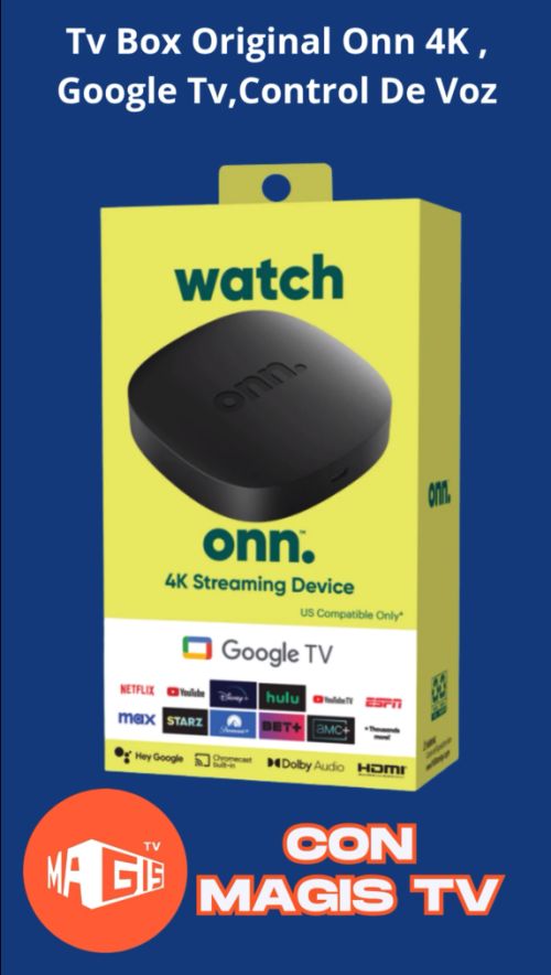 imagen de TV Box Onn 4K, Google Tv, Con Control de voz. con id 33000