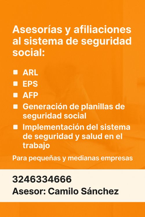 imagen de Afiliaciones en riesgos laborales  con id 33872