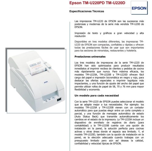 imagen de Epson matriz de punto  con id 33922