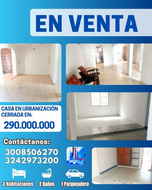 imagen de SE VENDE EXCELENTE CASA EN CONJUNTO CERRADO con id 34041