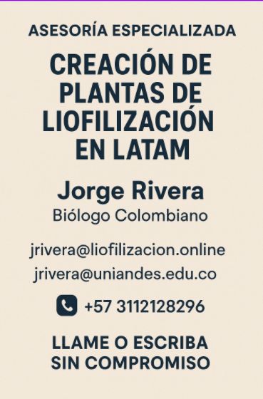 imagen de Asesoría integral en procesos de liofilización con id 34092