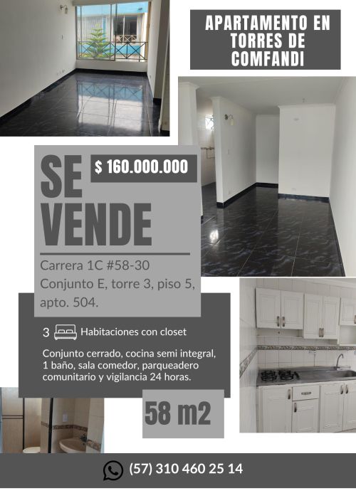 imagen de VENTA DE CÓMODO APARTAMENTO con id 34505