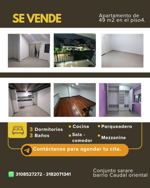 imagen de Vendo Hermoso Apartamento en Conjunto Cerrado c con id 34798