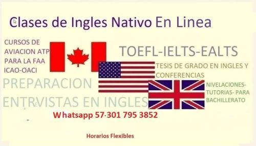 imagen de CLASES DE INGLES NATIVO ONLINE con id 35075