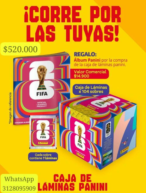 imagen de Sobre de laminas Panini mundial 2026 con id 35623