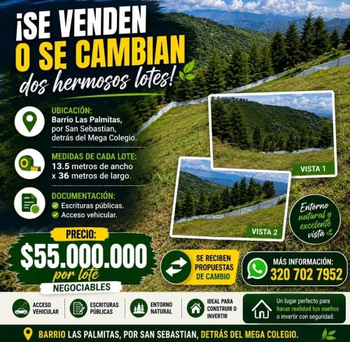 imagen de Se venden o se cambia. Dos lotes con id 36025