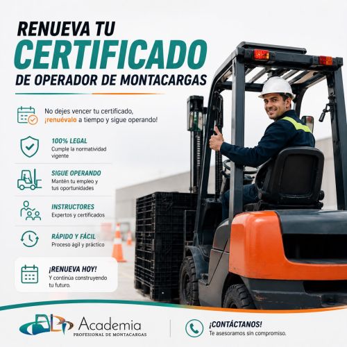 imagen de Renueva certificado de Montacarga con id 36099