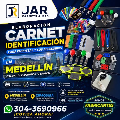 imagen de EN MEDELLIN, ELABORACION DE CARNET Y ACCESORIOS con id 36143