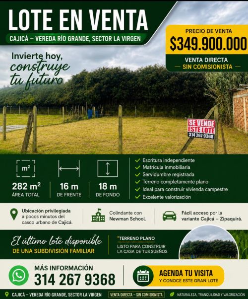 imagen de LOTE EN VENTA CAJICA con id 36201