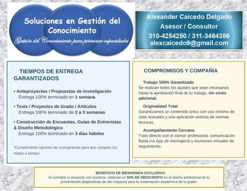 imagen de ? ¡Tu Tesis y Trabajo de Grado sin Estrés! con id 36749