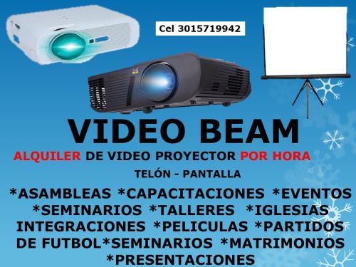 imagen de ALQUILER VIDEO BEAM PROYECTOR AYUDA AUDIOV TELO con id 27120